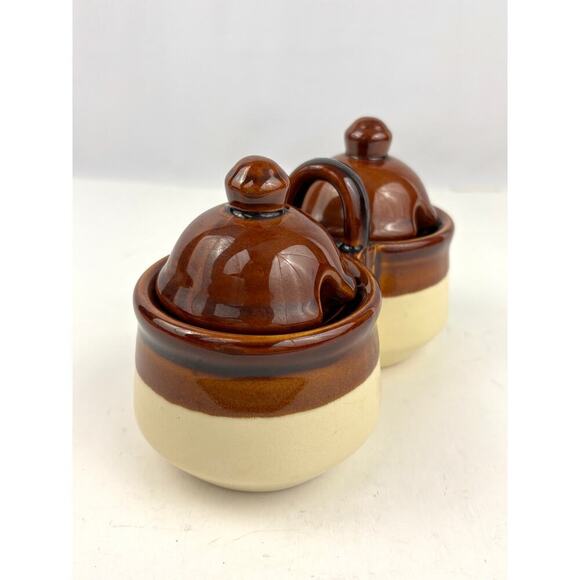 VTG Relish Condiment Server Brown Tan Ceramic Stoneware Taiwan 1970's - Picture 12 of 16